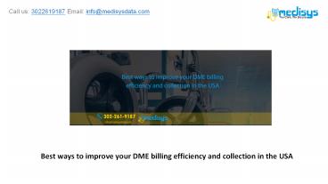Best ways to improve your DME billing efficiency and collection in the USA