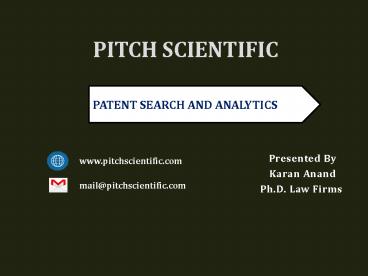Patent Search and Analytics | Patent Registration in Chandigarh