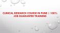 Clinical Research Courses | How to choose institute for CR courses (1) PowerPoint PPT Presentation