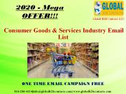 Consumer Goods & Services Industry Email List
