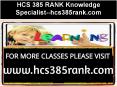 HCS 385 RANK Knowledge Specialist--hcs385rank.com PowerPoint PPT Presentation