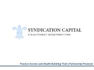 Syndication Capital Company Presentation