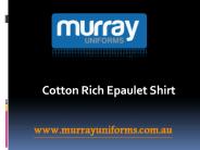 Cotton Rich Epaulet Shirt