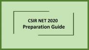 CSIR NET June 2020 Exam Preparation Guide (1)
