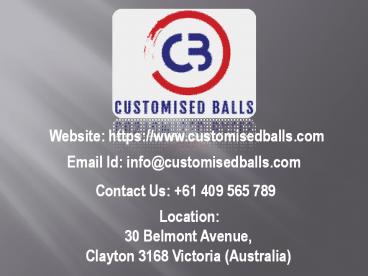 Custom Rugby Ball in Australia