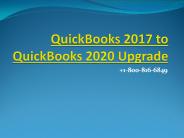 QuickBooks 2017 to QuickBooks 2020 Upgrade