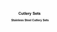 stainless steel cutlery set