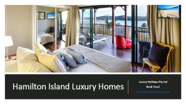 Hamilton Island Luxury Homes