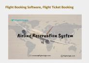 Flight Booking Software, Flight Ticket Booking