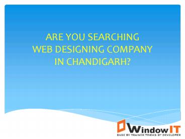 Best Web Designing Company in Chandigarh