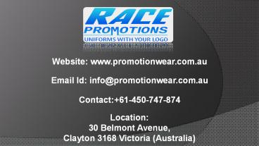 Promotional Uniforms Wear In Australia (1)