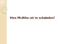 Hoe McAfee uit te schakelen PowerPoint PPT Presentation