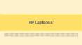 HP i7 Laptops PowerPoint PPT Presentation