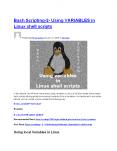 Bash Scripting-2- Using VARIABLES in Linux shell scripts PowerPoint PPT Presentation