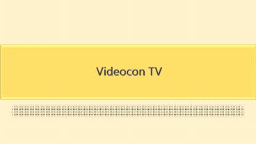 Videocon TV