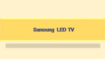 Samsung LED TV - Latest offers on Samsung LED TV online