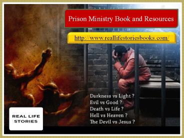 Prison Ministry Book and Resources