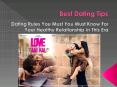 First Dating Tips - Everyone Should Follow To Get A Perfect Partner PowerPoint PPT Presentation