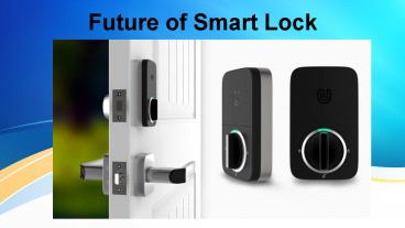 Future of Smart Locks