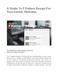 A Guide To F Pattern Design For Text-Centric Websites PowerPoint PPT Presentation