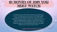 10 Movies of 2019 You Must Watch PowerPoint PPT Presentation