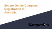 Company Registration is Australia - Find More!