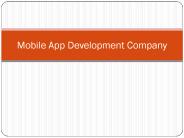 Mobile application development company