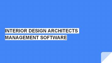 ERP Project Management Software for Interior Design Industry ...