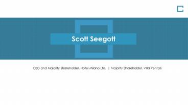 Scott Seegott - Provides Consultation in Cost Management