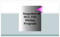 A Snapshot of HCL TSS Hiring Program PowerPoint PPT Presentation