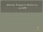Online Flowers Delivery in LPU