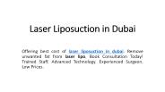 Laser Liposuction Dubai