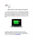 Tips To Increase The Longevity Of Laptops PowerPoint PPT Presentation