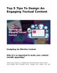 Top 5 Tips To Design An Engaging Textual Content PowerPoint PPT Presentation