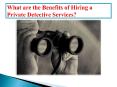 What are the Benefits of Hiring a Private Detective Services? PowerPoint PPT Presentation