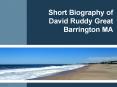 Short Biography of David Ruddy Great Barrington MA PowerPoint PPT Presentation
