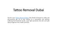 Tattoo Removal Dubai