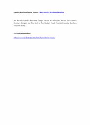 Laundry Brochure Design Service – Best Laundry Brochure Template