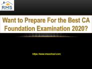 CA Foundation Coaching