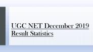 UGC NET December 2019 Result Statistics
