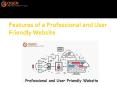 Features of a Professional and User Friendly Website PowerPoint PPT Presentation
