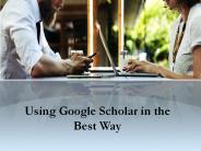Using Google Scholar in the Best Way
