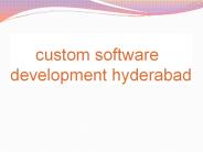 custom software development hyderabad
