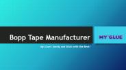 Bopp Tape MAnufacturers