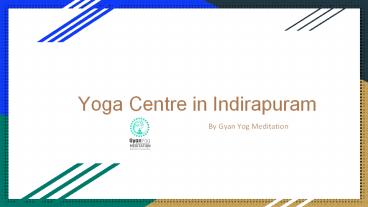 Yoga Centre In Indirapuram