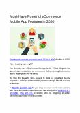Must-Have Powerful eCommerce Mobile App Features in 2020 PowerPoint PPT Presentation