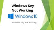 Windows Key Not Working