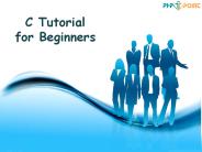 C Tutorial for Beginners