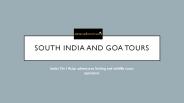 South India and Goa Tours