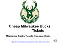 Cheap Milwaukee Bucks Tickets